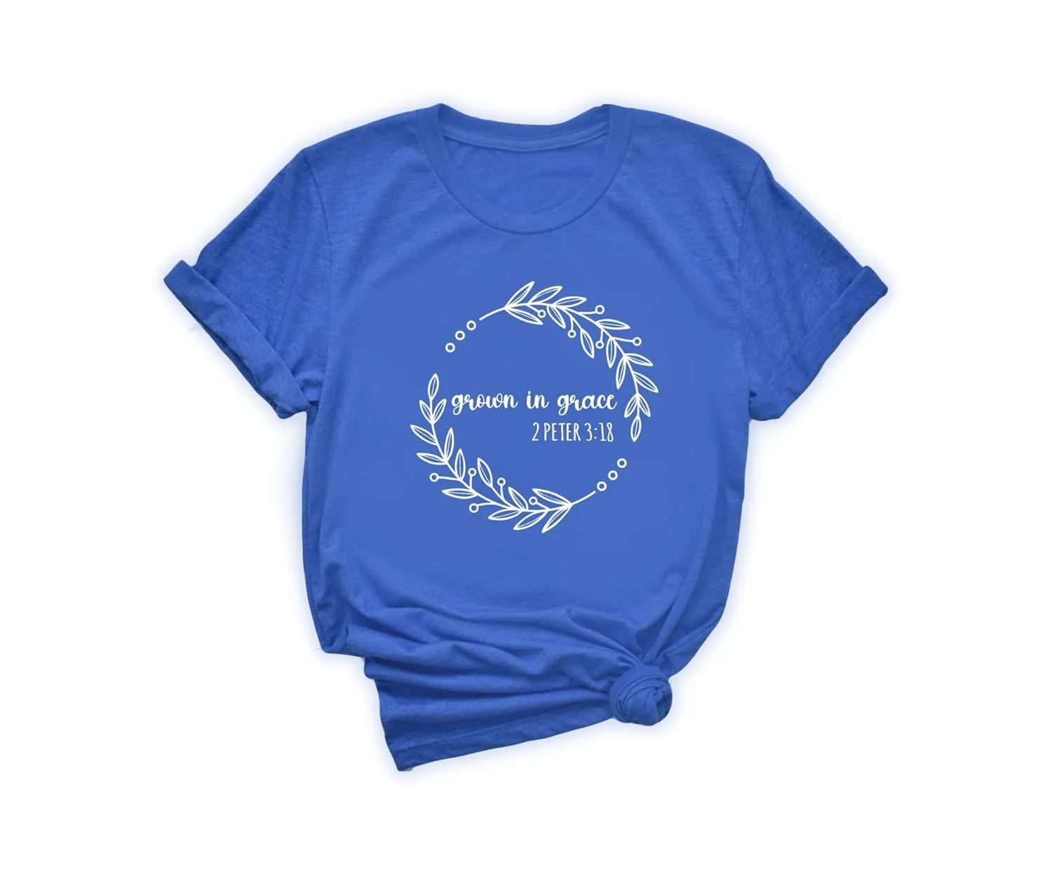 Floral Bible Verse Shirt For Women, Christian Gift T-Shirt, Religious Shirt, Jesus Shirt, Church Gift Tee, Faith Shirt, Grown In Grace Shirt (Unisex Crewneck)