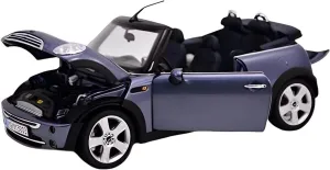 for BMW Mini Cooper 2009 1 18 Alloy Convertible Car Model Simulation Vehicle Ornaments Collection Non-Remote App Controlled Toys