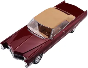 for DeVille 1967 1 18 Simulation Alloy Classic Car Model Static Metal Collection Ornaments Non-Remote App Controlled Toys(Red)