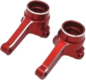 for LC PTG-2 PTG-2R 1/10 Metal Front Steering Cup Rc Crawler for Racing Car Truck for Buggy Upgrade Accessories Parts RC Steering Knuckles Cup(Red)