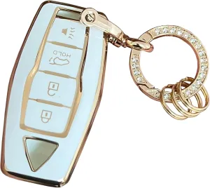 For Mitsubishi Key Fob Cover Key Protective Key Shell Holder Fit for Mitsubishi Outlander 2023 2022 2021 Smart Keys