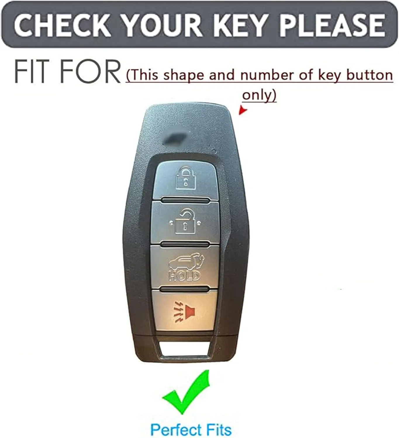 For Mitsubishi Key Fob Cover Key Protective Key Shell Holder Fit for Mitsubishi Outlander 2023 2022 2021 Smart Keys