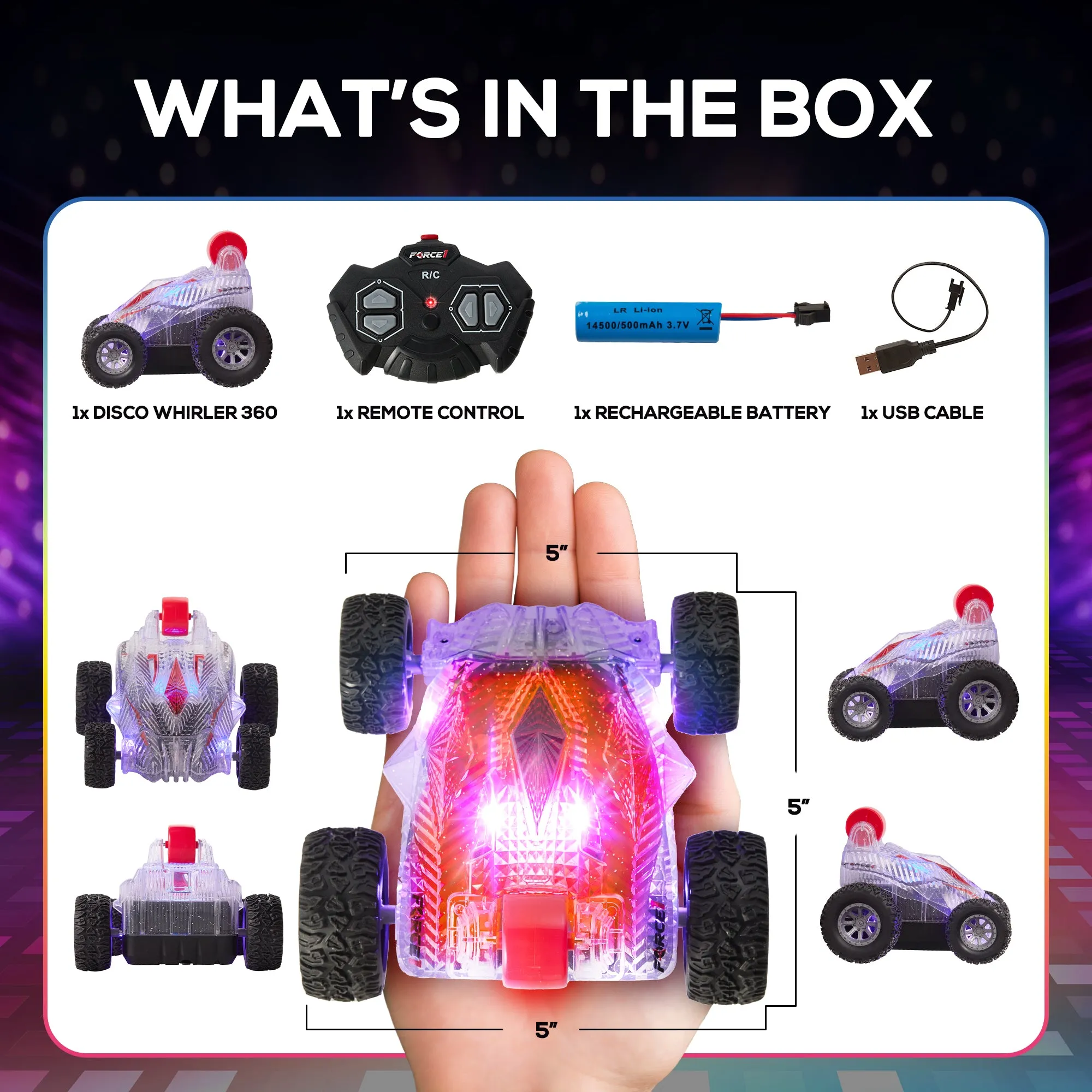 Force1 Disco Whirler Mini RC Car
