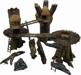 Forest Village 3'x3' Table - Miniature Tabletop Wargaming Terrain (Painted)