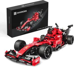 Formula1 Racing car Building Sets,Formula 1 Model Cars ，1：12 MOC Sports car Building Blocks,Collectible Kits for Kids 8  and Adults (red)(1392 PCS)