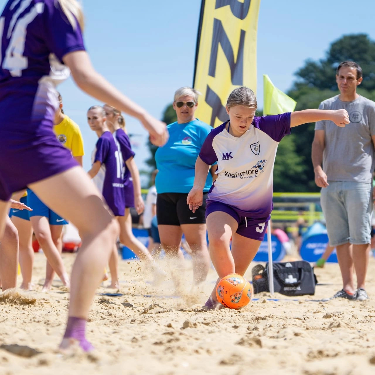 FORZA Icon Beach Soccer Ball | Durable Water-Resistant Soccer Ball for Sand & Beach | Sizes 3, 4 & 5 - FIFA Quality Certified