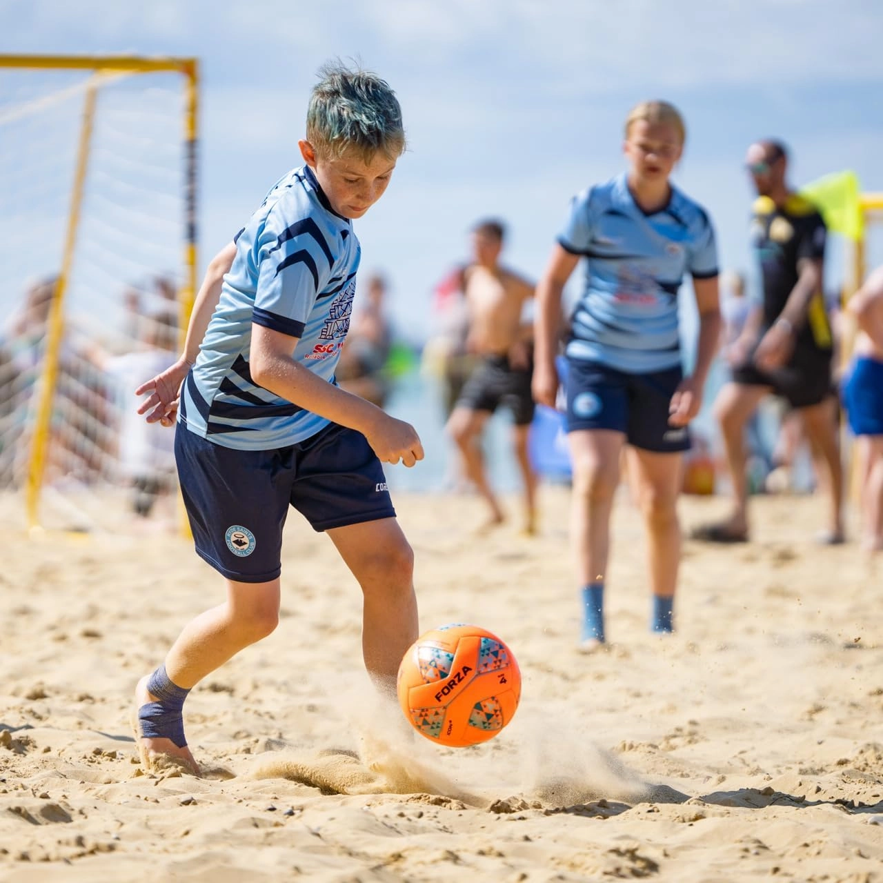 FORZA Icon Beach Soccer Ball | Durable Water-Resistant Soccer Ball for Sand & Beach | Sizes 3, 4 & 5 - FIFA Quality Certified
