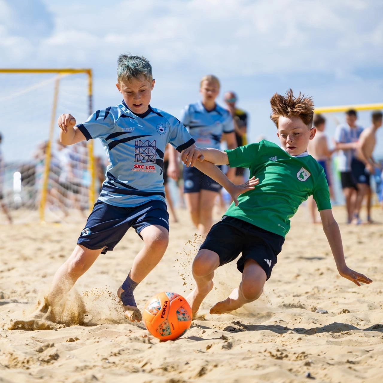 FORZA Icon Beach Soccer Ball | Durable Water-Resistant Soccer Ball for Sand & Beach | Sizes 3, 4 & 5 - FIFA Quality Certified