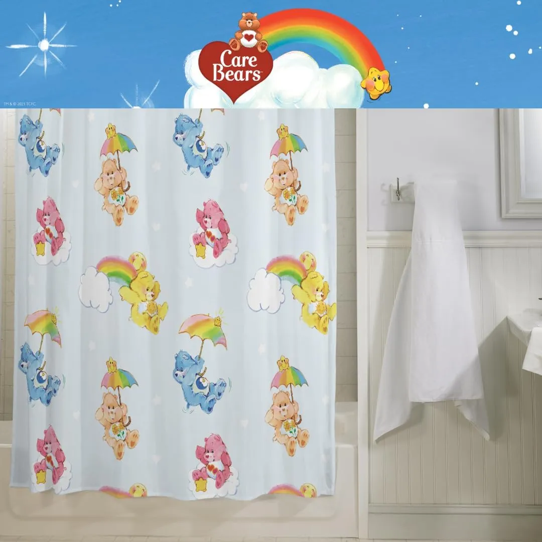 Franco Care Bears 13 Piece Shower Curtain and Ring Set, (100% Officially Licensed Product)