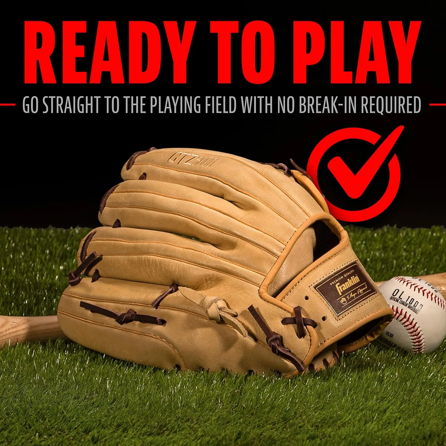 Franklin Sports Baseball Fielding Glove - Men's Adult and Youth Baseball Glove - CTZ5000 Cowhide Infield and Outfield Baseball Gloves
