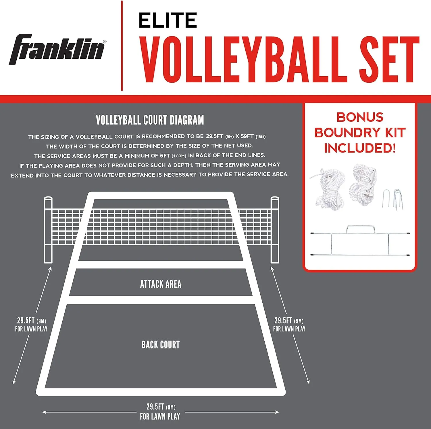 Franklin Sports Volleyball   Badminton Combo Sets - Backyard   Beach Outdoor Volleyball   Badminton Net Set - Portable Badminton   Volleyball Net with Poles - Volleyball, Rackets   Birdies Included