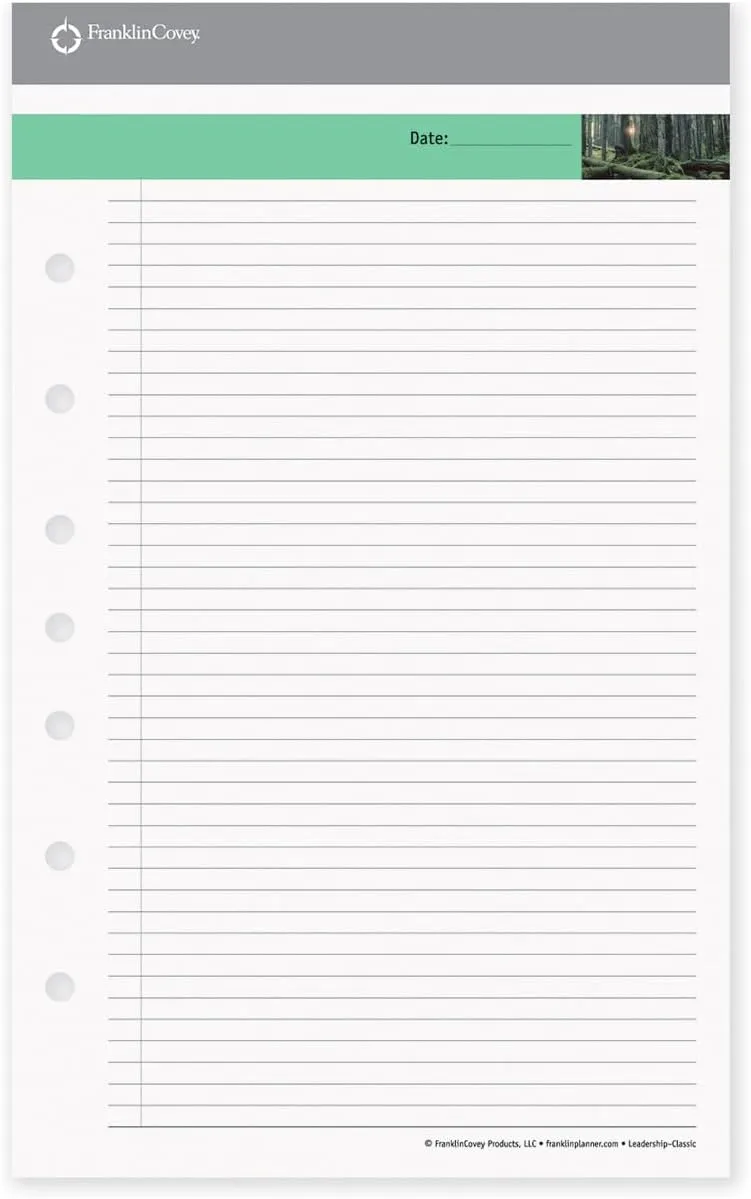 FranklinCovey - Leadership Portfolio Notepads - 48 Pages Per Pad (Classic, Set of 3)