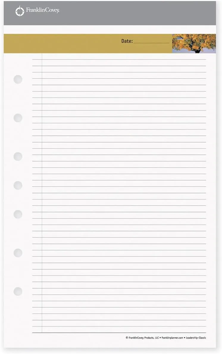 FranklinCovey - Leadership Portfolio Notepads - 48 Pages Per Pad (Classic, Set of 3)