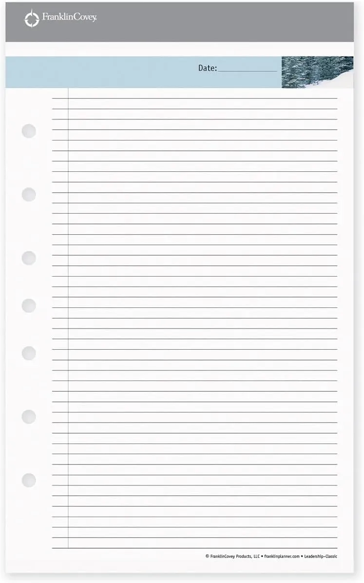 FranklinCovey - Leadership Portfolio Notepads - 48 Pages Per Pad (Classic, Set of 3)