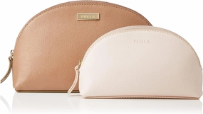 Furla Classic Pouch L COSMETIC CASE SET, VIOLETTA d PETALO (1007-I5200), Free Size