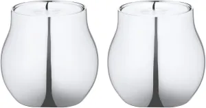 Georg Jensen Cafu Tealight Holders, Set of 2, Mirror Polished Stainless Steel