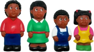 Get Ready Kids African American Family Figures, Set of 4, 5"