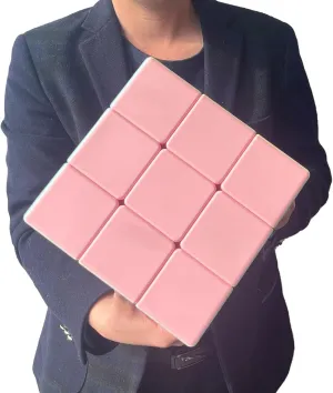 Giant 3x3x3 Magic Cube 18cm Solid Color No Stickers Big Cube, Children's Puzzle Display Decoration Toy (T22008-A)