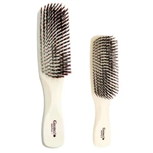 Giorgio Gentle Detangler Hair Brush for Men and Hair Brush for Thick Hair Dual Length Bristles, Hair Brush for Fine Hair Scalp Massager Brush and Travel Detangling Brush for All Hair Types, Wet or Dry
