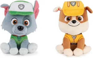 GND Paw Patrol 6" Plush Stuffed Animal Bundle of 2 Characters, Rocky and Rubble