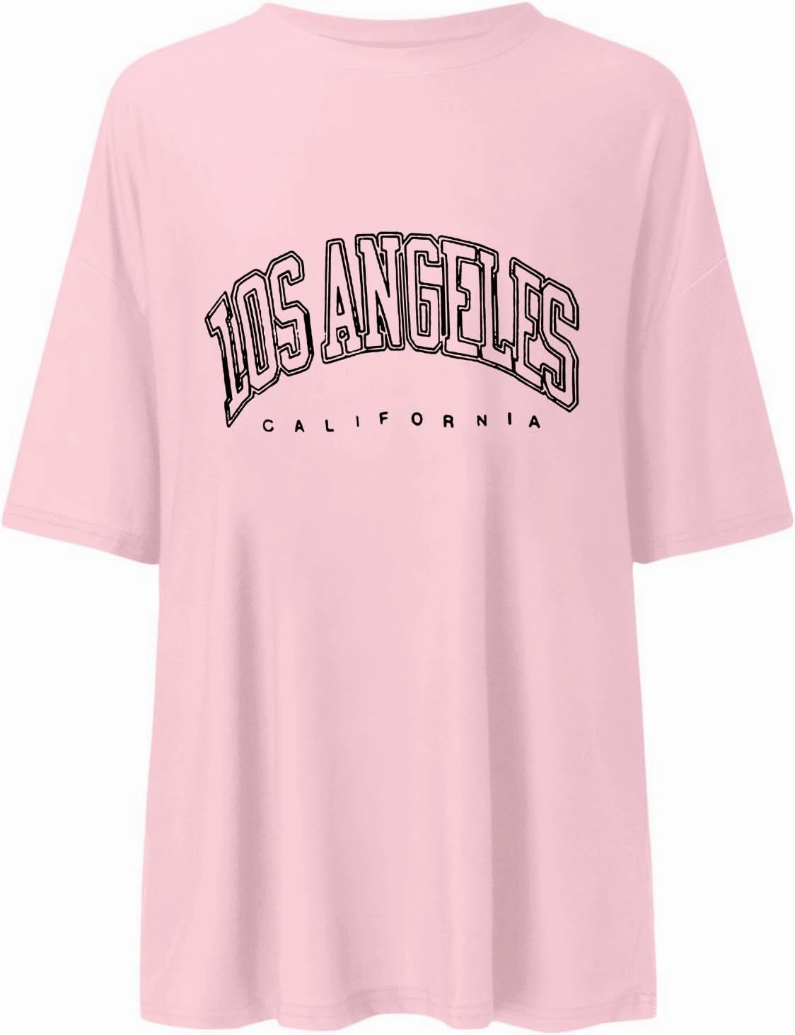Going Out Oversized Tunic Tops Loose Fit Dressy for Women Los Angeles California Summer Casual Long Tees Shirts 2025