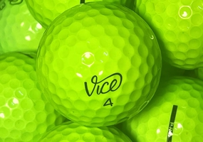 Golf Ball House… 12 Pro Soft Golf Balls for Vice/Green/Near Mint (AAAA) / Used-Recycled w/Mesh Bag