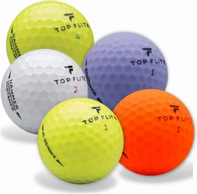 Golf Ball Monkey Cheap Recycled Top Flite Golf Balls Multicolor 50 Pack - Mix of Top Flite XL Golfballs, Hammer & Empower - Mix of 5A & 4A Used Top Flight Balls for Men & for Women