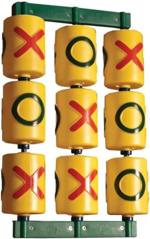 Gorilla Playsets 07-0010 Tic Tac Toe Spinner Activity Panel for Swing Sets, Yellow