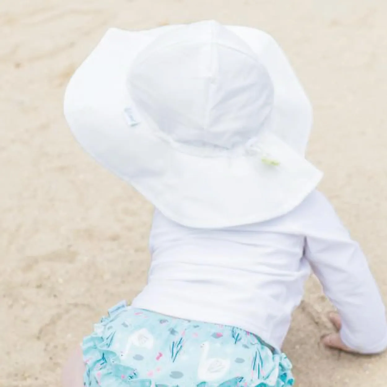 green sprouts Baby Girls' UPF 50  Eco Brim Hat