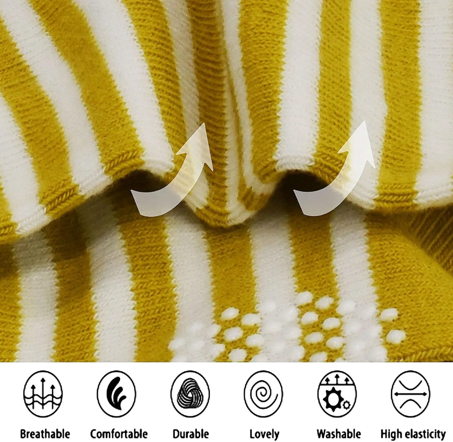 GRPSKCOS Toddler Non Slip Socks- 12 Pairs Anti Skid Kids Socks Cute Crew Grips Socks for 1-7 Years Boys Girls Children