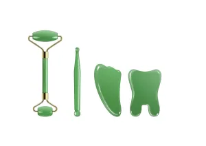 Gua Sha Facial Tool face roller skin jade care thin face, clear the meri to dredge the meridiansSmall V face Face Roller Skin Massager for Face, Neck and Eye Treatment Facial Roller for Skin Care