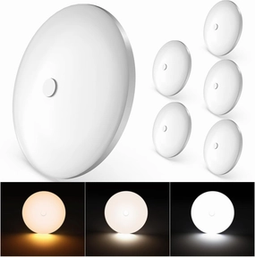GZV RV Lights Interior, 12V RV LED Lighting, 4.5 RV Led Ceiling Puck Lights Interior 12V, 3 Color RV Accessories for Inside/Camper/Trailer/Boat/Car (3000K/4000K/6000K, 6 Pack)