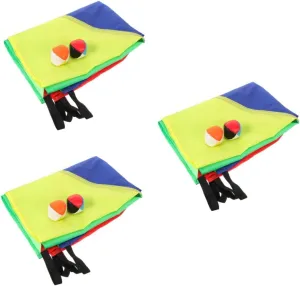 HANABASS Outdoor Sensory Integration Training Equipment Rainbow Umbrella Play Cloth Colorful Balls for Teamwork