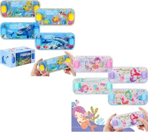 Handheld Water Games, 8 Packs Ocean Theme and Mermaid Theme Water Toss Ring Game Aqua Toy Water Ring Game for Kids