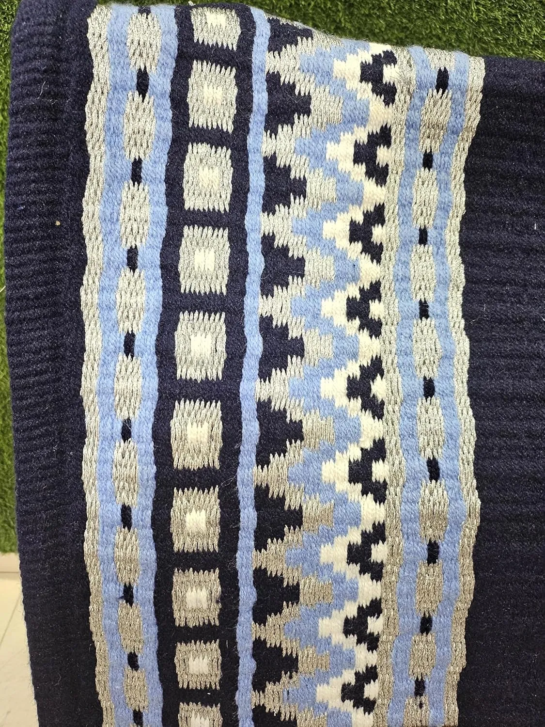 Handwoven Saddle Pad for Horses, Lightweight Non-Slip Structure, Horse Western Saddle Pad for Protection, Durable Equine Supplies
