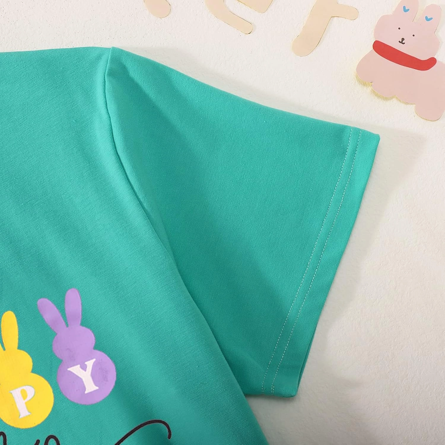 Happy Easter Shirts for Women Kids Bunny Family Matching Outfits Toddler Boys Girls Summer Short Sleeve Tee Top
