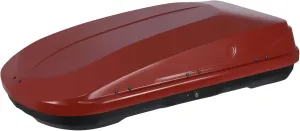 Hard Shell Roof Cargo Carrier – 13 Cubic Feet, 130 lbs Capacity, Tool-Free Install, Universal Fit for Crossbars, Double-Side Opening, Weatherproof ABS PC Roof Box, Red