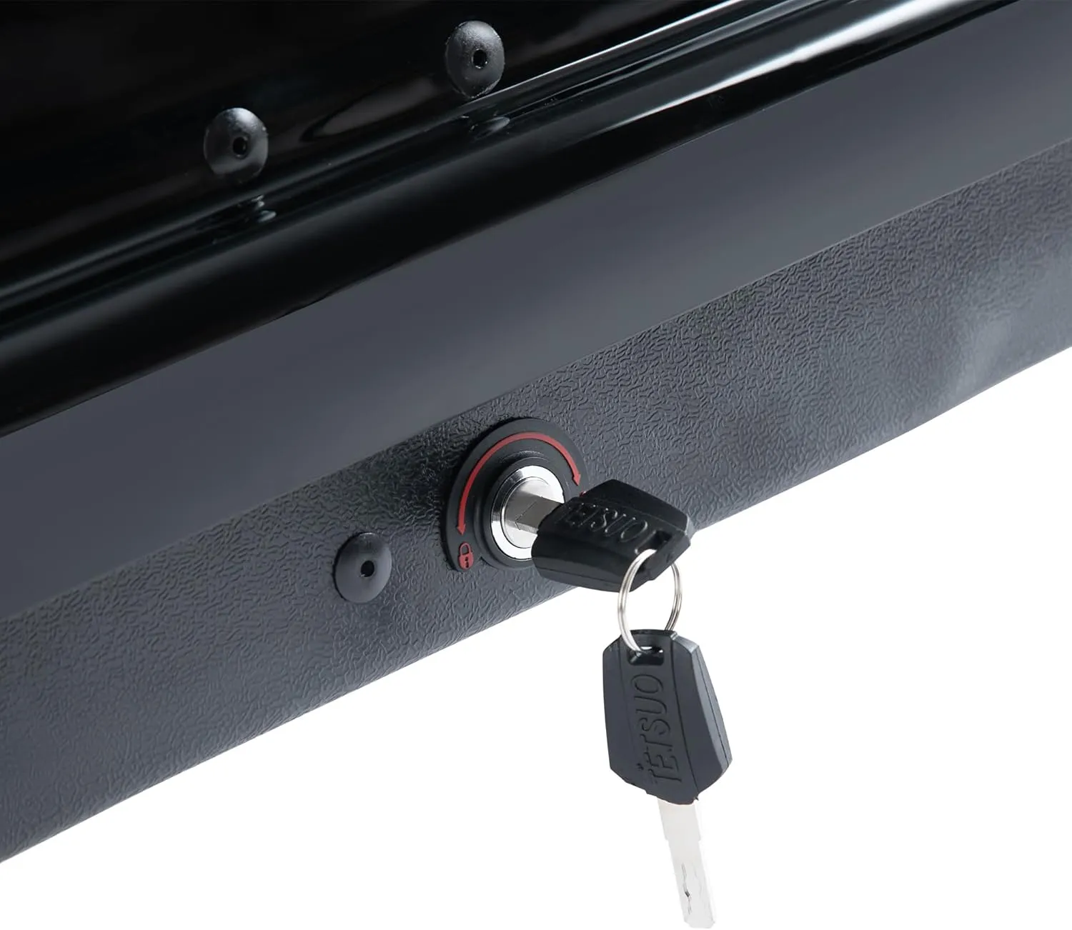 Hard Shell Roof Cargo Carrier with Security Keys, Roof Box, Cargo Box, 56 (L) x 30 (W) x 13.7(H) Inches, 13 Cubic Feet (Tool-Free Install),Black