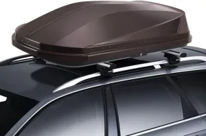 Hard Shell Roof Cargo Carrier with Security Keys, Roof Box, Cargo Box, 62 (L) x 31 (W) x 15(H) Inches, 14 Cubic Feet (Tool-Free Install), Brown