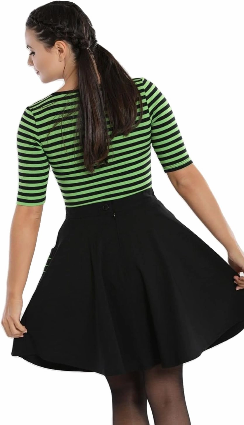 Hell Bunny Miss Muffet Mini Spiderweb Skirt