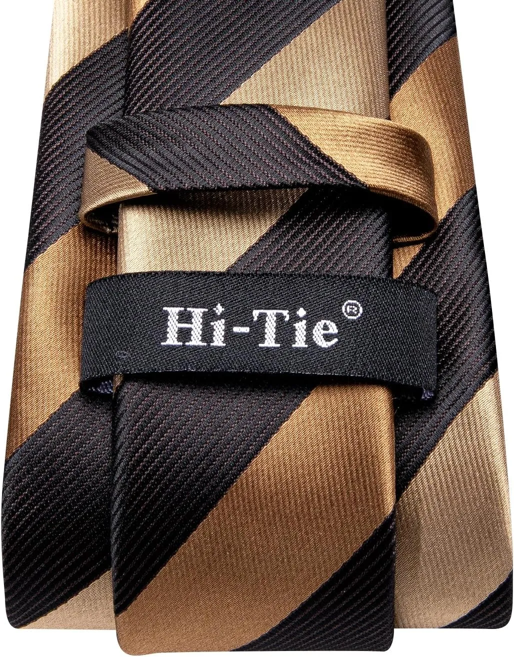 Hi-Tie Mens Plaid Ties Classic Paisley Necktie with Handkerchief Cufflinks Set Business Stripe Tie