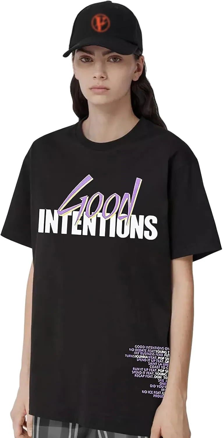 Hip Hop V Shirts for Men Women Fashion Graphic Tees Novelty Crewneck Short Sleeve T Shirt Tops