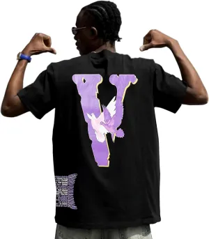 Hip Hop V Shirts for Men Women Fashion Graphic Tees Novelty Crewneck Short Sleeve T Shirt Tops