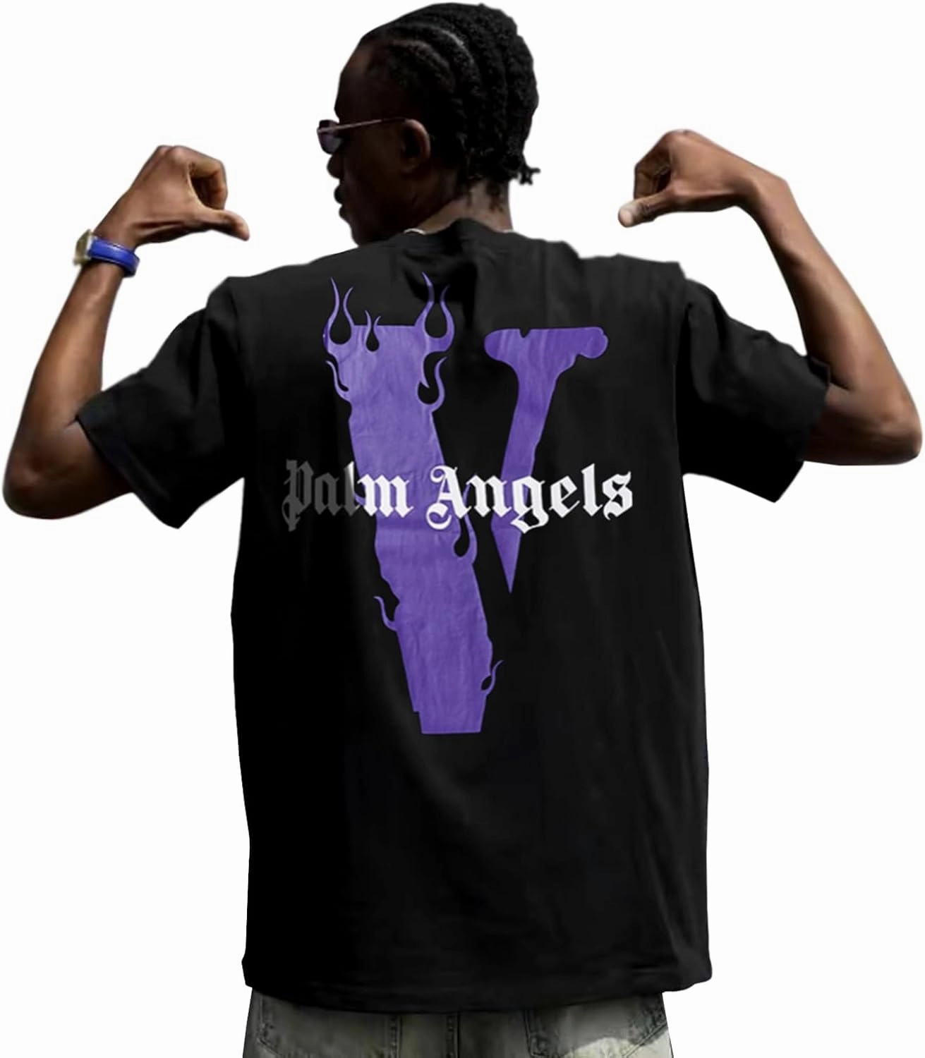 Hip Hop V Shirts for Men Women Fashion Graphic Tees Novelty Crewneck Short Sleeve T Shirt Tops