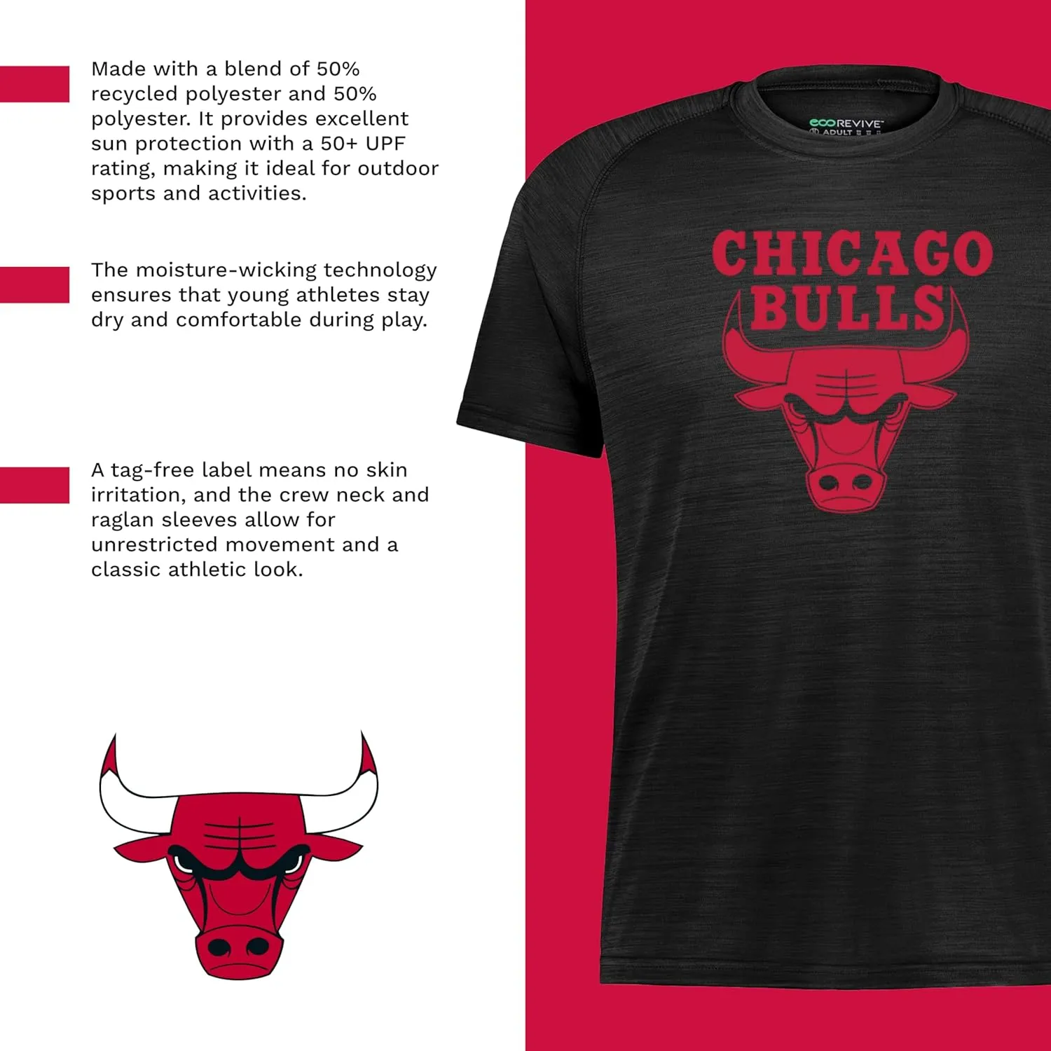 Holloway Boys NBA Pro Tee-Youth Basketball T-Shirt, Team Fan Gear, Comfortable and Durable, Perfect for Game Days