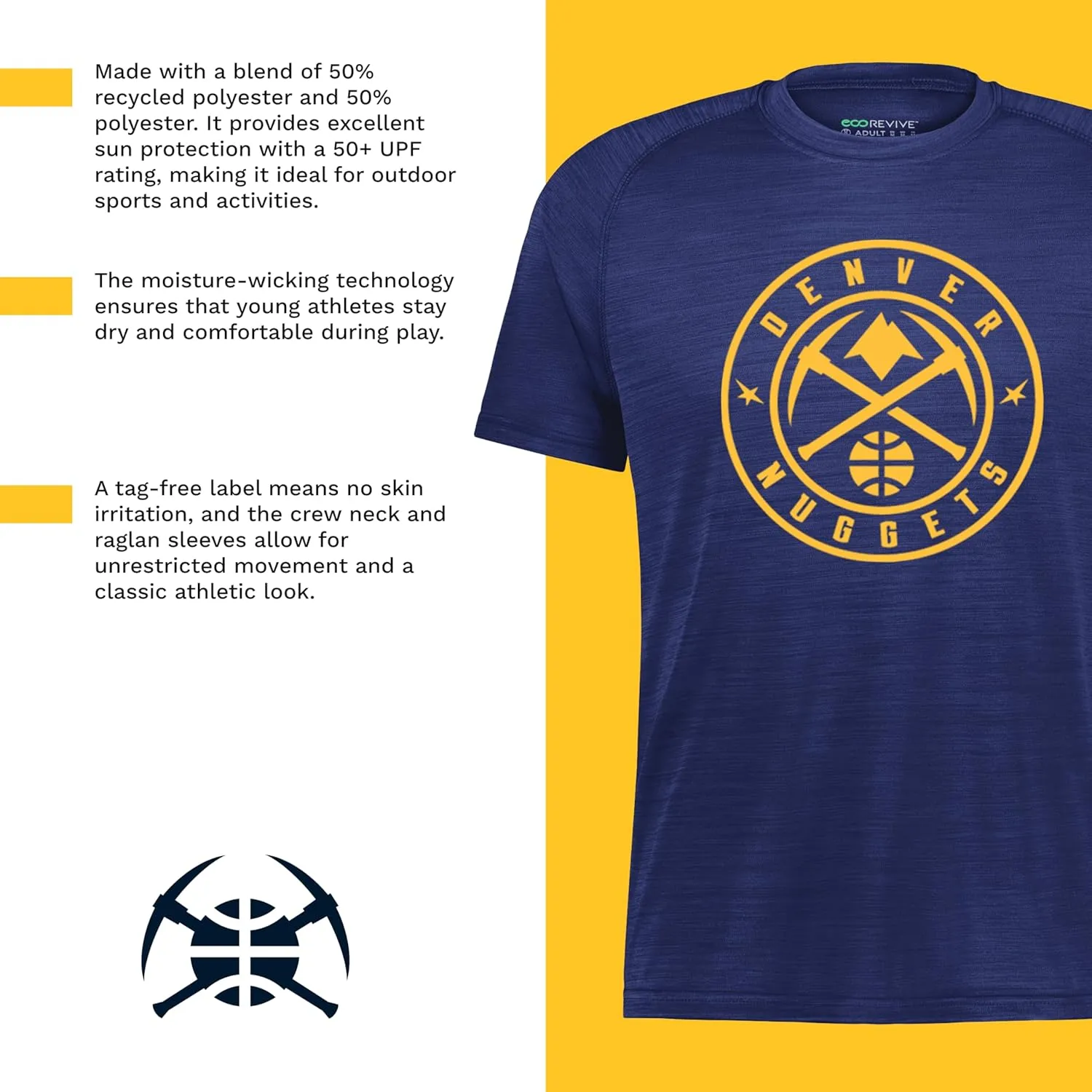 Holloway Boys NBA Pro Tee-Youth Basketball T-Shirt, Team Fan Gear, Comfortable and Durable, Perfect for Game Days