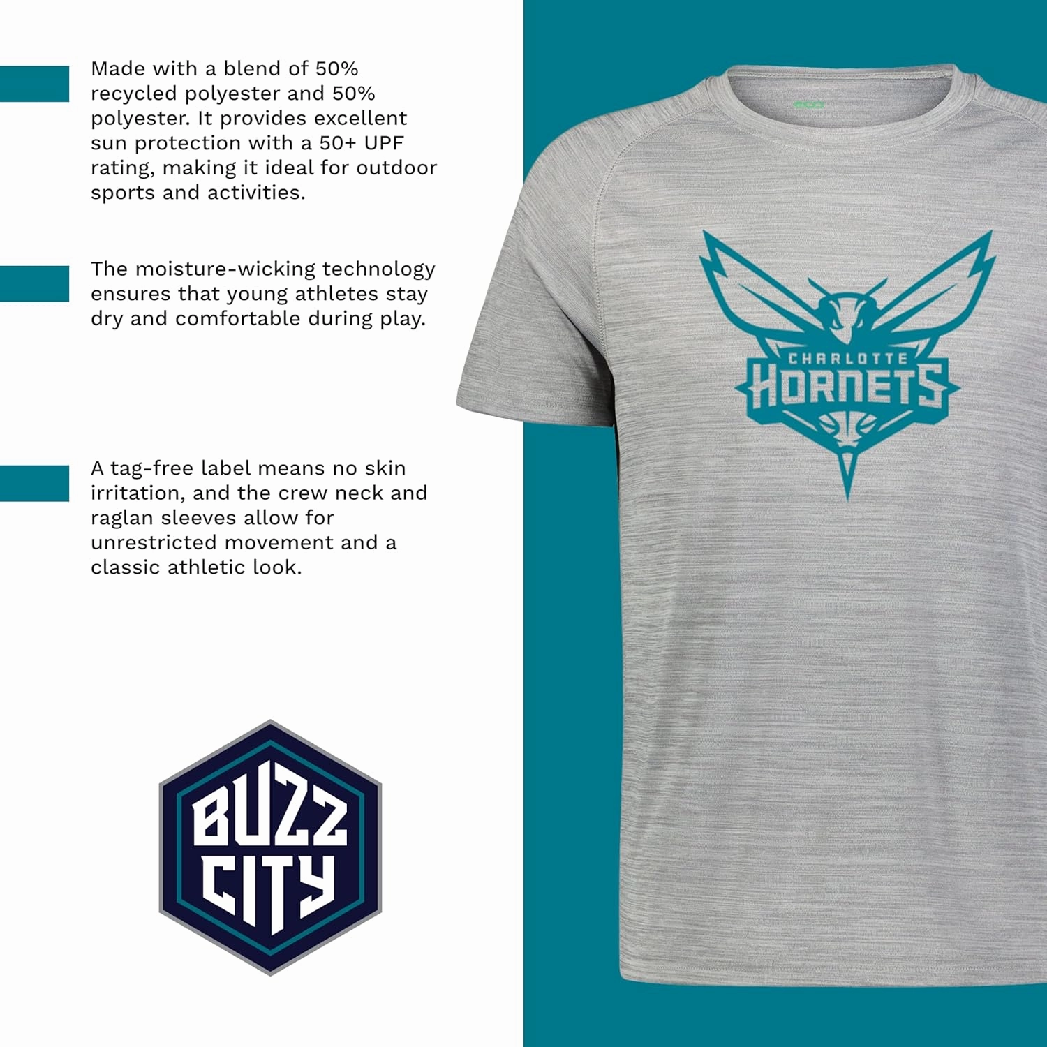Holloway Boys NBA Pro Tee-Youth Basketball T-Shirt, Team Fan Gear, Comfortable and Durable, Perfect for Game Days