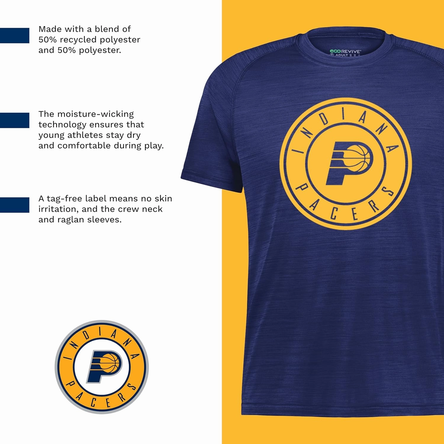 Holloway Boys NBA Pro Tee-Youth Basketball T-Shirt, Team Fan Gear, Comfortable and Durable, Perfect for Game Days