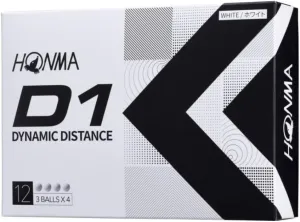 Honma Golf Balls D1 D-1 BT2201 Bulk Purchase 2 Piece Soft Ionomer Flying Distance Golf Balls 3 Dozen 36 Balls Cospa Honma HONM/BT2201/White