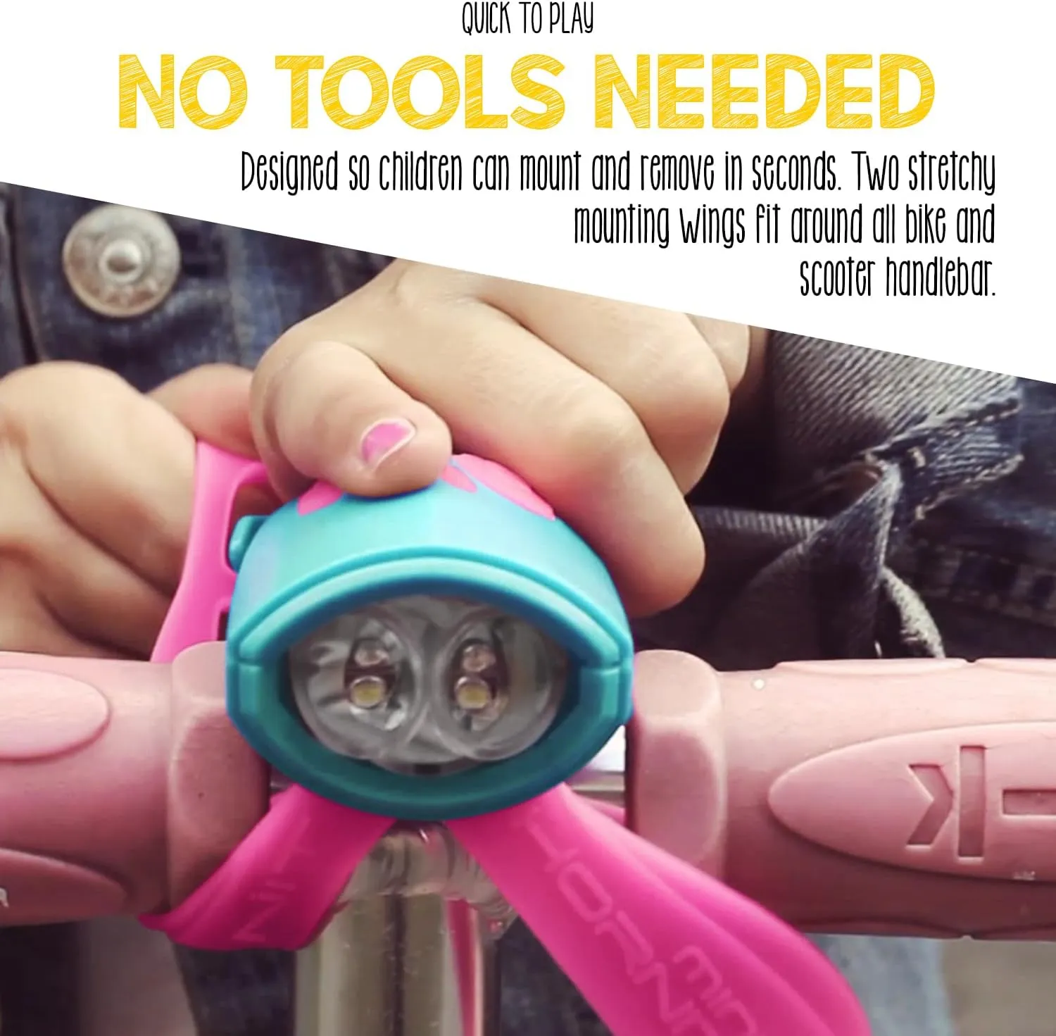 Hornit Mini Bike & Scooter Horn with Kids Headlight